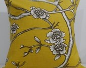 New 18x18 inch Designer Handmade Pillow Case. Dwell Studio. bird - yellow.