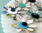 Recycled Flowers - Twice as Nice - made from recycled catalog pages