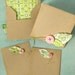 Mini Note Sets - set of two envelopes and cards with leaf accents