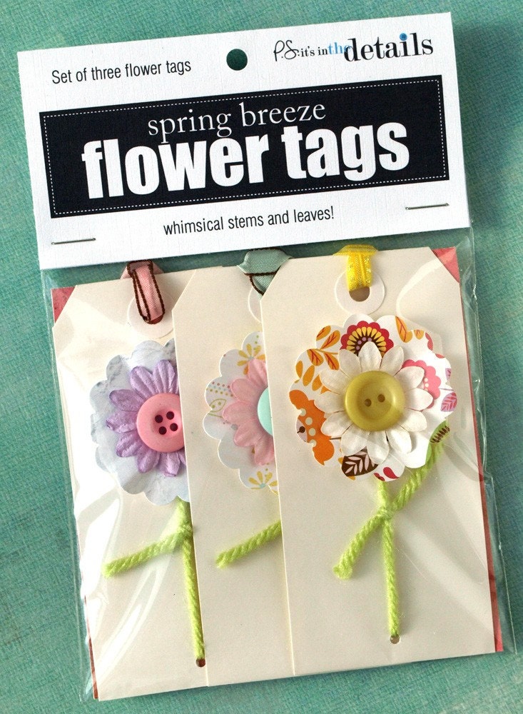 Flower Tags - Spring Breeze