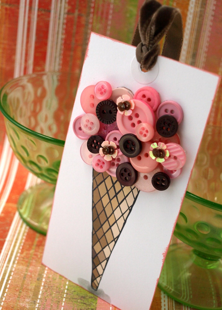 Ice Cream Cone Tag