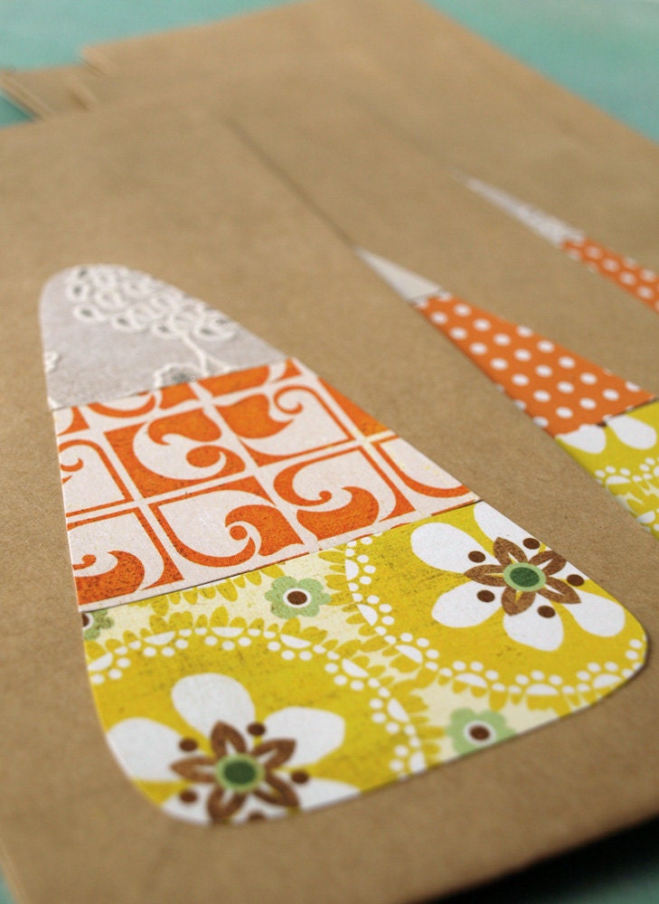 Halloween Treat Bags - Candy Corn Design