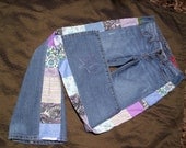 CUSTOM PATCHWORK PANTS You Send Yours I alter Handmade Hippie Hipster Men or Women