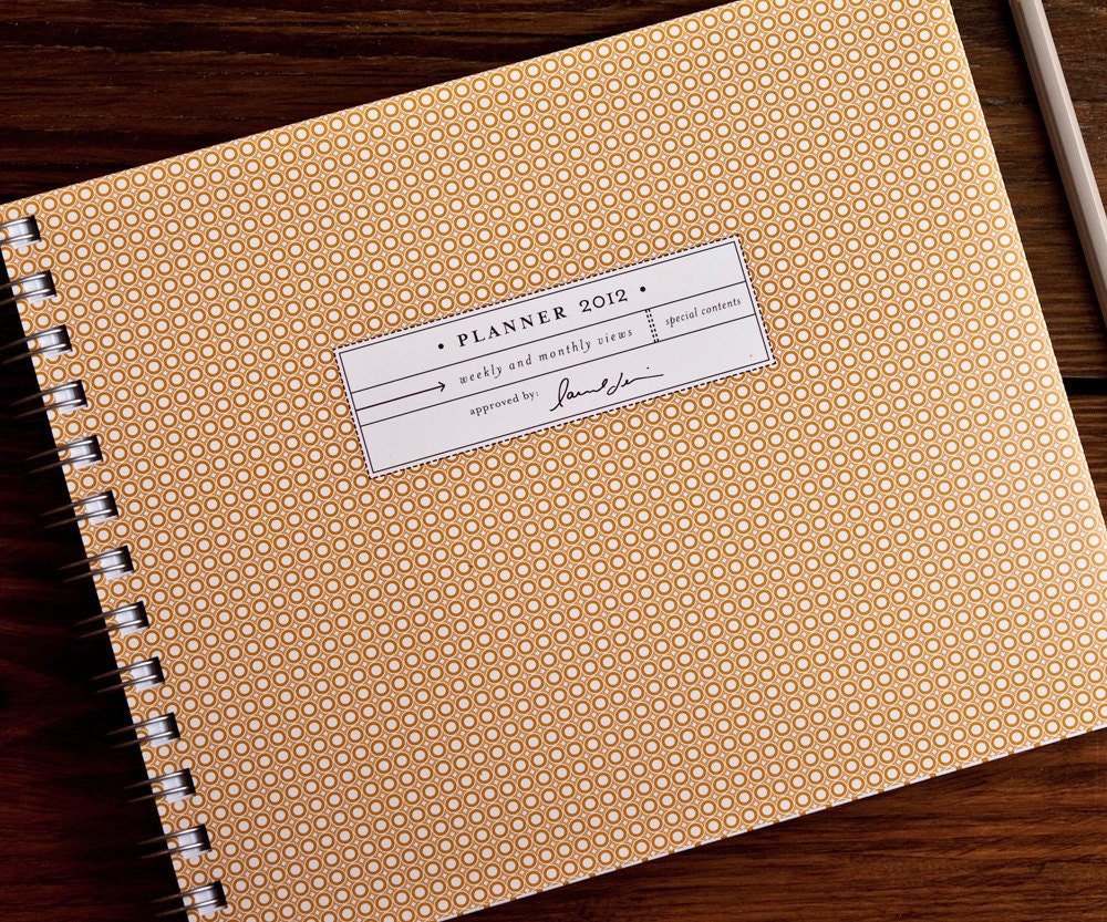 yellow: 2012 Laurel Denise Planner