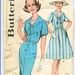 Vintage 1960 Scarf Collar Step In Dress Sewing Pattern Size 44 Bust 46 Waist 38 1\/2 b9665