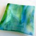 Blue and Green Streaky Glass Dish