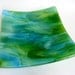 Blue and Green Glass Plate