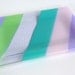 Glass Platter in Spring Pastel Stripes