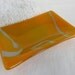 Rectangular Dish in Dusky Orange Glass