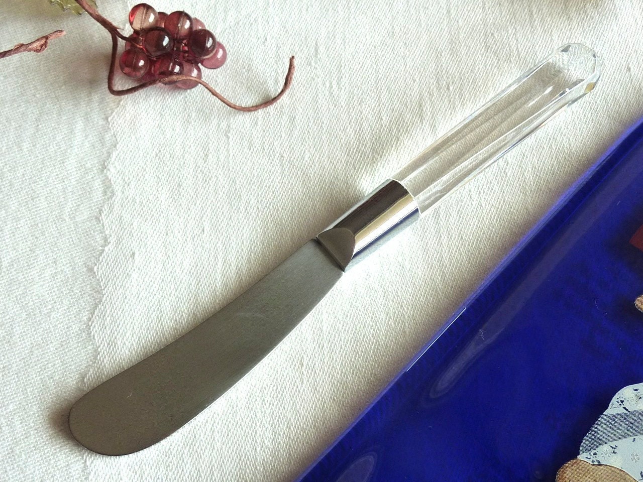 Thanksgiving Sale - Blue Slumped Wine Bottle Cheese Plate - Pure Platinum