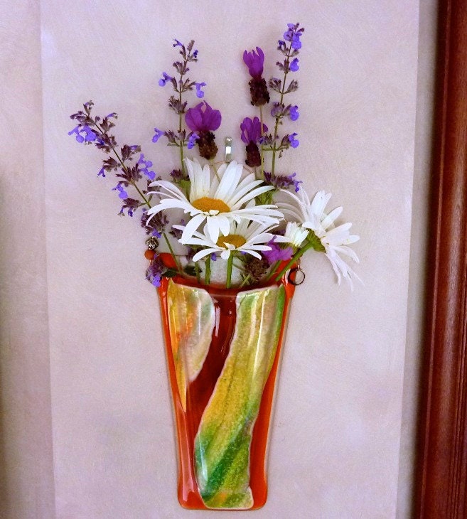 Glass Wall Pocket Vase