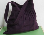 Deep Purple Hemp/Cotton Bag 