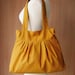 Sale - Mustard Canvas Bag - purse, tote, shoulder bag, diaper bag, double straps - APRIL