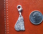 ON SALE Kitty Cat Tibetan Silver Charm Ready to Clip to your Charm Bracelet