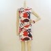 60s Dress Vintage MOD Magical Mushroom Novelty Print Mini Shift S M