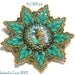 FLORINA Pendant Exclusively PDF Beading tutorial with SuperDuo for personal use only