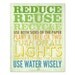 Earth Day Green Living Tips 8 X 10 Poster