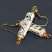 Guitar String Bracelet- Upcycled Sheet Music Paper Bead Bronze Cuff Bracelet