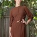 1940s SILK crepe dress