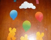 Vintage Mobile - Bears, Balloons and a Rainbow