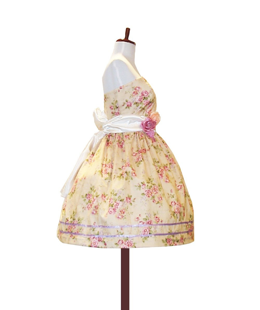 Custom In Your Size Floral Teaparty Dress Summer Prom Womens full skirt dress 1950s style
