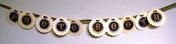 Vintage Vogue Photo Booth Wedding Party Banner Photo Prop Il_570xn