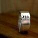 Personalized Initials Sterling Silver Band Ring Mens