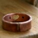 Heart Ring Cutout Copper Band (E0198)