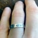 Personalized name ring