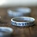 Personalized name ring