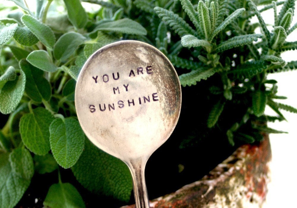 Antique Silverware Garden Marker Plant Stake