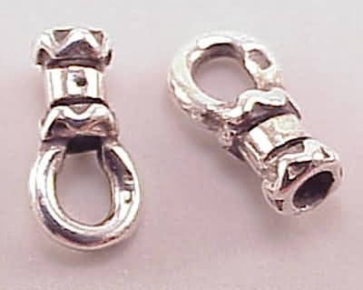 2mm Crimp End Loops for Cording Sterling 42052 (1 pr)