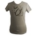 Cinder Grey Bob Corgman Womens Organic Screen Printed T-Shirt - Size S M L XL