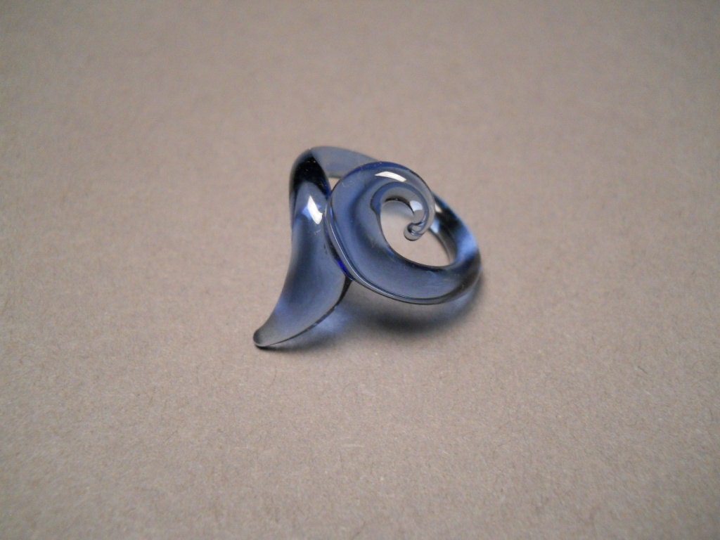 Blue Glass Ring