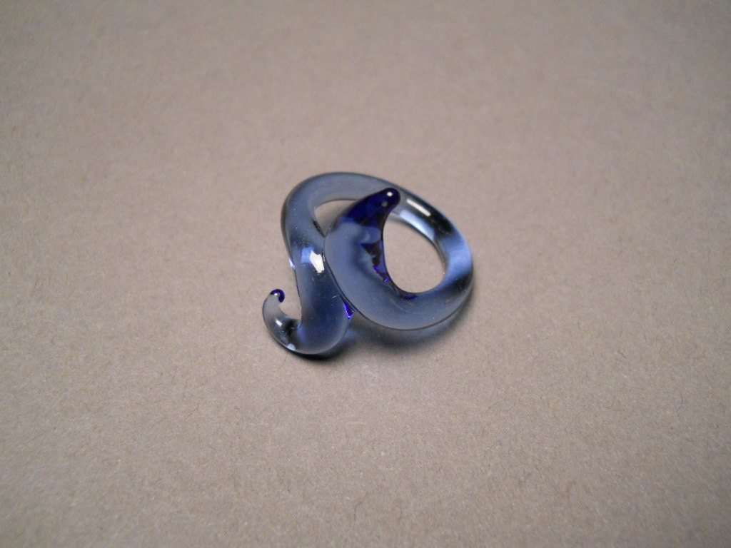 Blue Glass Ring