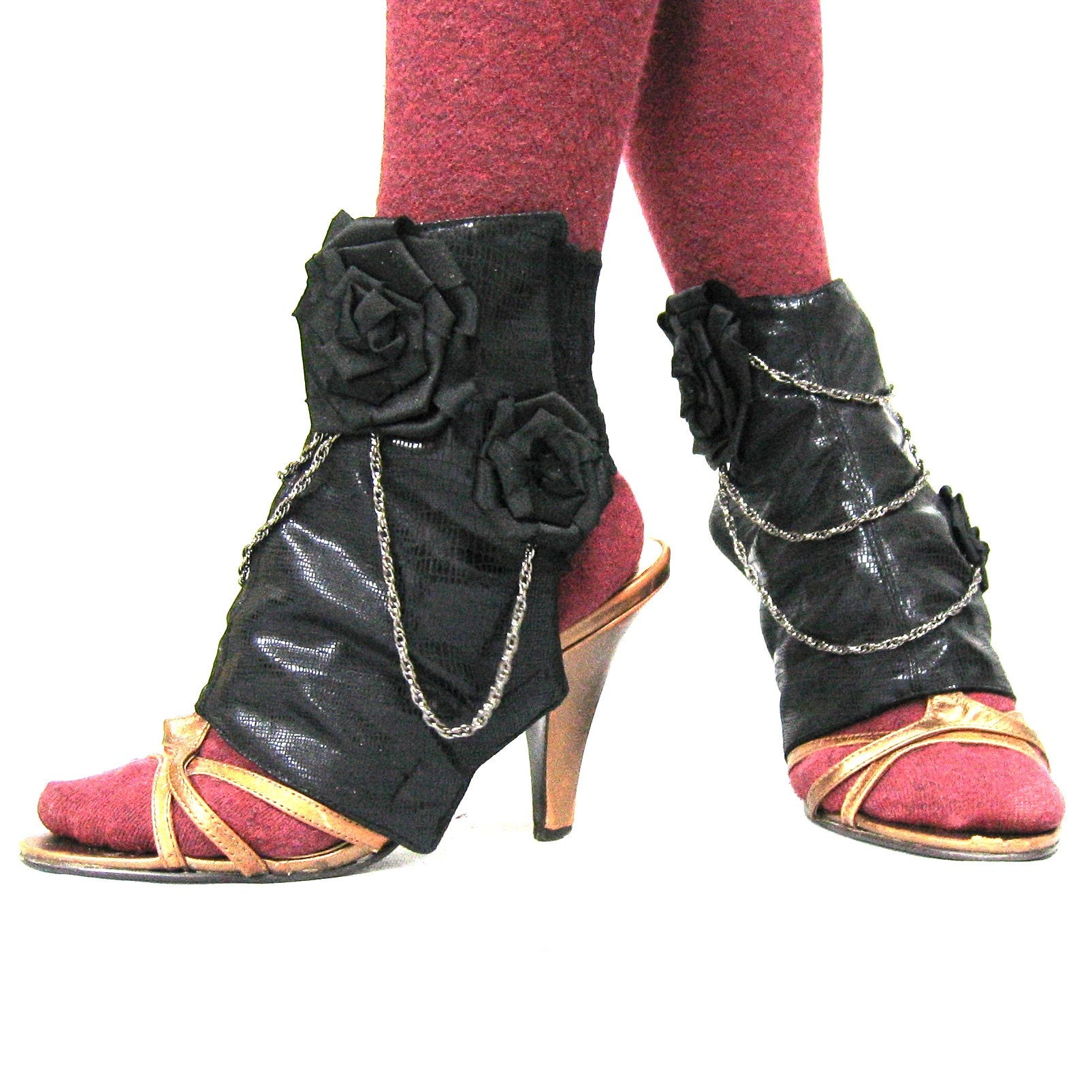 Victorian Pleather Spats