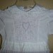 vintage white peter pan collar childs dress. size 5