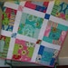 Moda's Summer House Baby or Toddler Quilt or Table Topper - No. 1