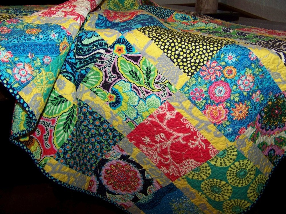 Amy Butler's Newest Collection - LARK - Throw, Lap or Crib Quilt