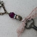 Vintage Rhinestones and Amethyst Color Joined for Unique One of a Kind Necklace- Dazzling Stuff