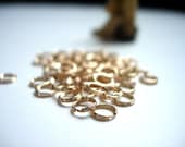 4.5mm gold filled split rings...20  pieces