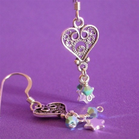 Filigree Stars Earrings