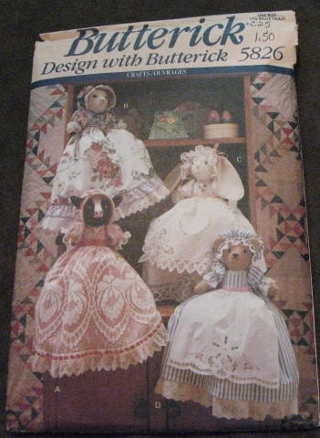 Pillow Case Dolls Butterick Craft Pattern