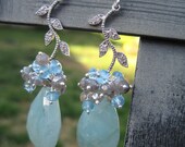 Spring Sky Earrings - Aquamarine