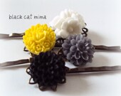 les Petite Fleurs Mod Blossoms Small Flower Bobby Pins