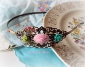 les Petite Fleurs Tiny Roses Flower Headband