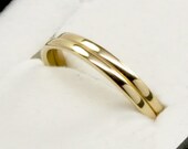 14K Yellow Gold Engagement Ring Enhancer, Stacking Wedding Bands, 1mm Gold Rings, size 6.25-9 this listing, Sea Babe Jewelry