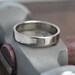 The White Gold Wedding Ring, Hand forged 18k Palladium White Gold 4mm Band, size 8.25 through 10, any size available, Sea Babe Jewelry