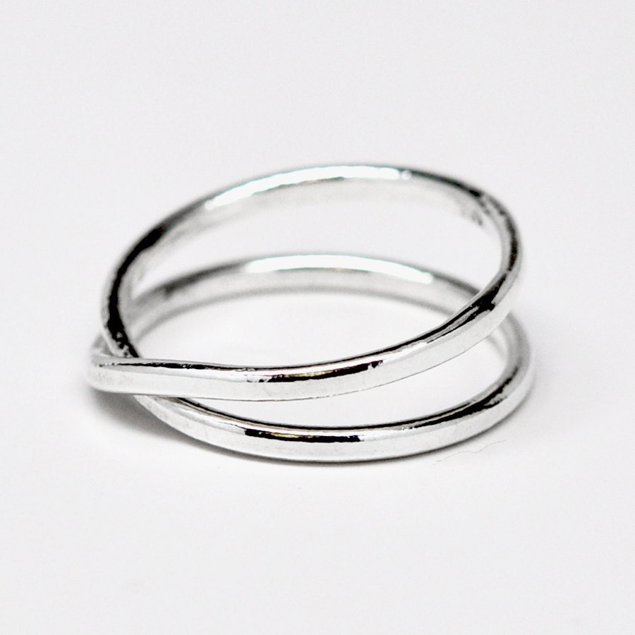 Silver Infinity Eternity Ring, Recycled Silver Ring, Sea Babe Jewelry