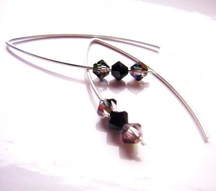 CLOSING down 50% SALE - ZARA . earrings with Swarovski crystals . could make a perfect bridesmaid's gift